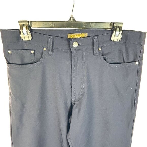 Gianfranco GF Ferre Mens Ittierre Navy Nylon Stretch Pants Sz 34 X 32 Golf Italy - Picture 3 of 11